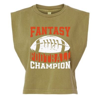 Funny Fantasy Football Player Fantasy Football Champion Garment-Dyed Women's Muscle Tee