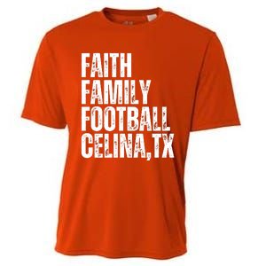 Faith Family Football Celina Texas Bobcats Cooling Performance Crew T-Shirt