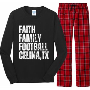 Faith Family Football Celina Texas Bobcats Long Sleeve Pajama Set