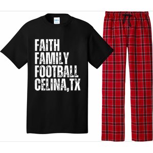 Faith Family Football Celina Texas Bobcats Pajama Set