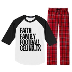 Faith Family Football Celina Texas Bobcats Raglan Sleeve Pajama Set