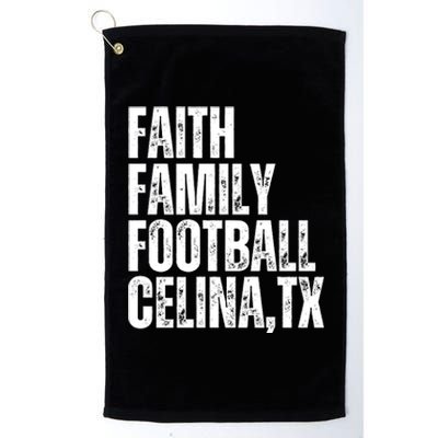 Faith Family Football Celina Texas Bobcats Platinum Collection Golf Towel