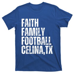 Faith Family Football Celina Texas Bobcats T-Shirt