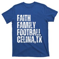 Faith Family Football Celina Texas Bobcats T-Shirt