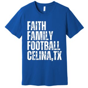 Faith Family Football Celina Texas Bobcats Premium T-Shirt