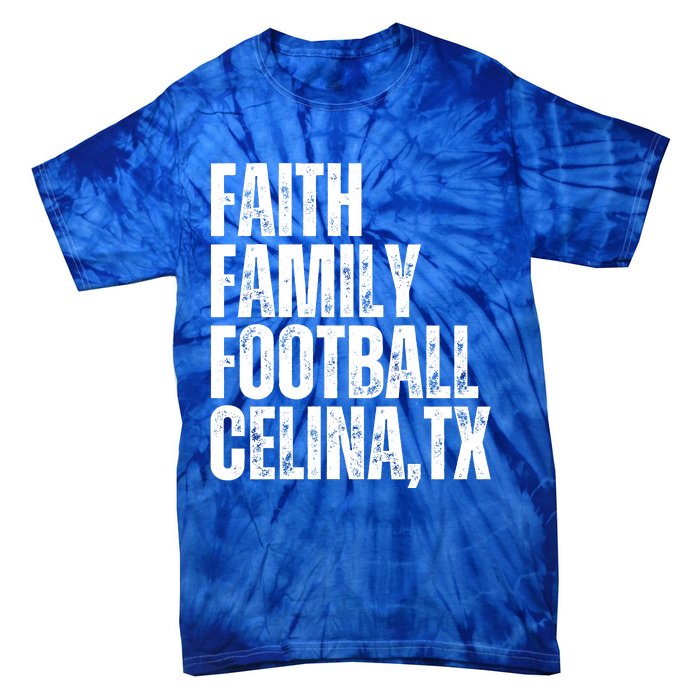 Faith Family Football Celina Texas Bobcats Tie-Dye T-Shirt