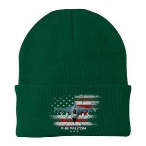 F16 Fighting Falcon Military Jet Aircraft Pilot Veteran Knit Cap Winter Beanie