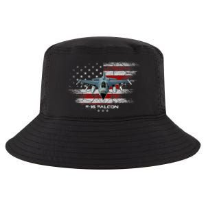 F16 Fighting Falcon Military Jet Aircraft Pilot Veteran Cool Comfort Performance Bucket Hat