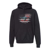 F16 Fighting Falcon Military Jet Aircraft Pilot Veteran Premium Hoodie