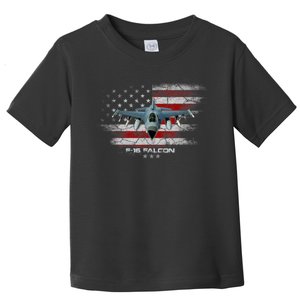 F16 Fighting Falcon Military Jet Aircraft Pilot Veteran Toddler T-Shirt