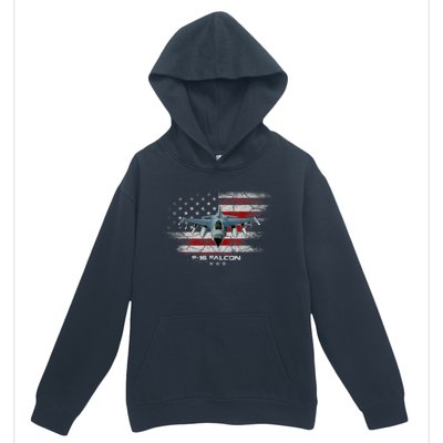 F16 Fighting Falcon Military Jet Aircraft Pilot Veteran Urban Pullover Hoodie