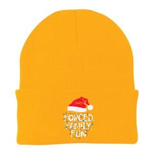 Forced Family Fun Sarcastic Christmas Funny Knit Cap Winter Beanie