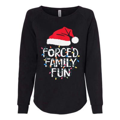 Forced Family Fun Sarcastic Christmas Funny Womens California Wash Sweatshirt