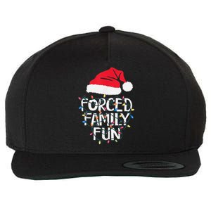 Forced Family Fun Sarcastic Christmas Funny Wool Snapback Cap