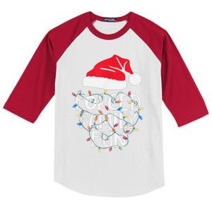 Forced Family Fun Sarcastic Christmas Funny Kids Colorblock Raglan Jersey