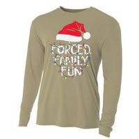 Forced Family Fun Sarcastic Christmas Funny Cooling Performance Long Sleeve Crew