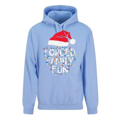 Forced Family Fun Sarcastic Christmas Funny Unisex Surf Hoodie