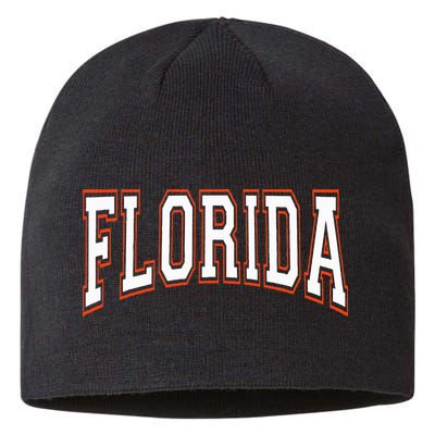 funny Florida FL United States Font  Sustainable Beanie