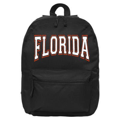 funny Florida FL United States Font  16 in Basic Backpack
