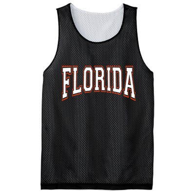 funny Florida FL United States Font  Mesh Reversible Basketball Jersey Tank