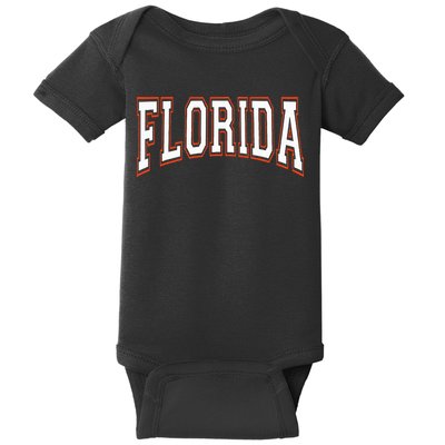 funny Florida FL United States Font  Baby Bodysuit
