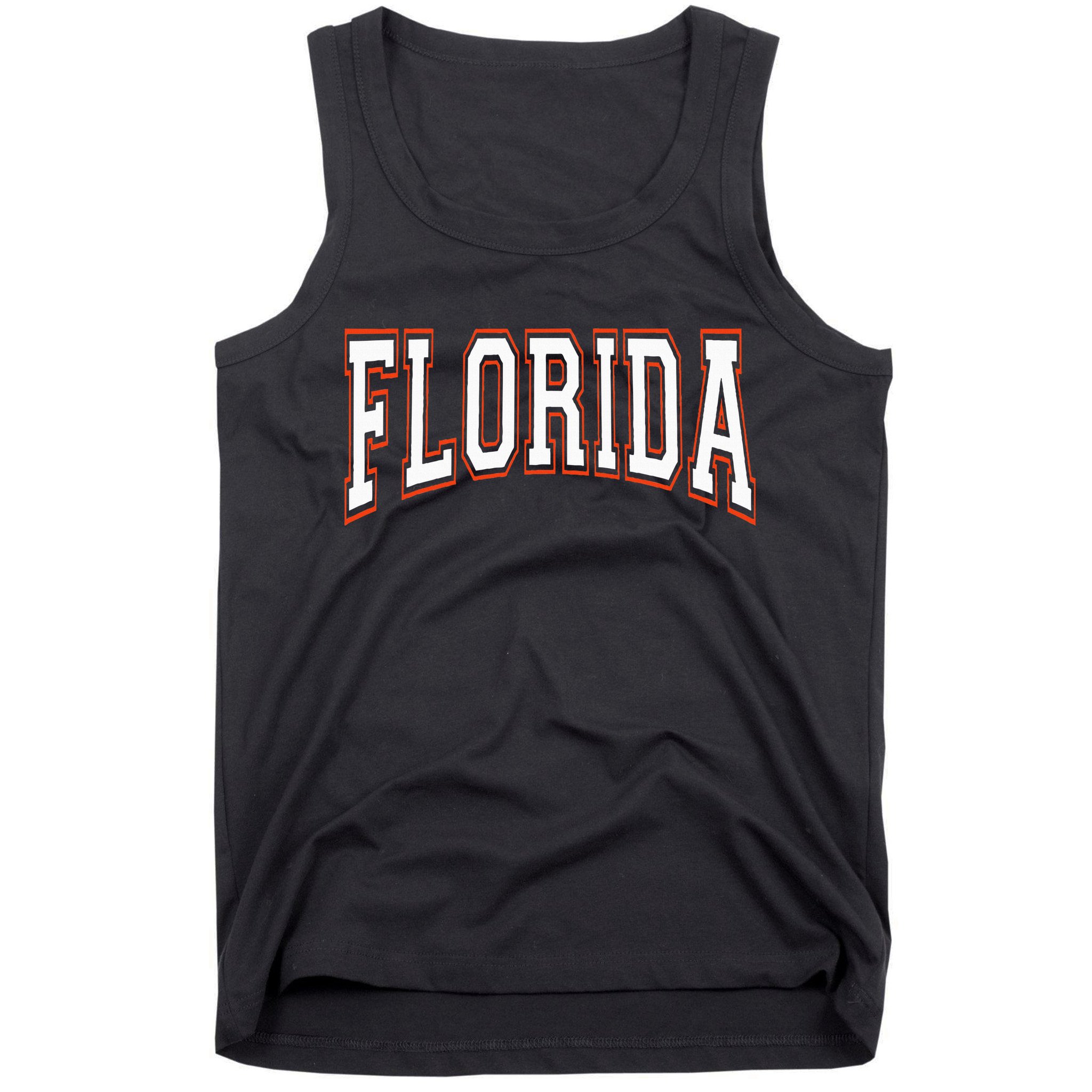 funny Florida FL United States Font  Tank Top