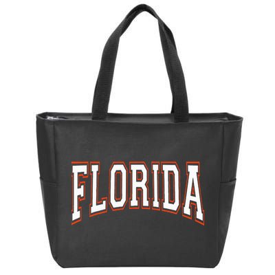 funny Florida FL United States Font  Zip Tote Bag