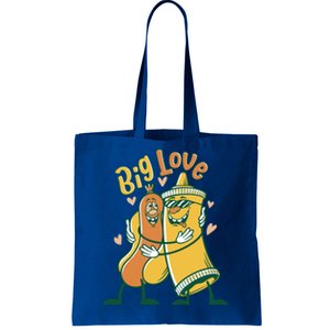 Funny Fast Food Big Love Mustard And Sausage Great Gift Tote Bag