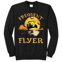 Frequent Flyer Fairway Golf Witch Vintage Halloween Costume Sweatshirt