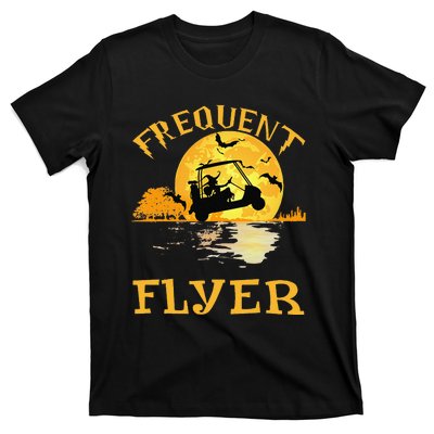 Frequent Flyer Fairway Golf Witch Vintage Halloween Costume T-Shirt