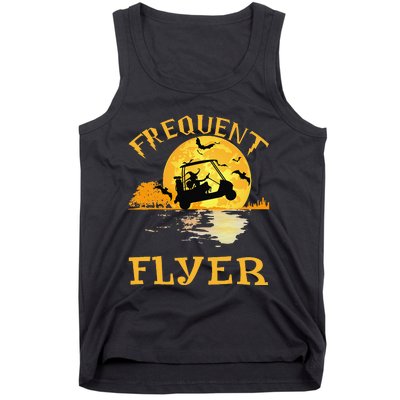 Frequent Flyer Fairway Golf Witch Vintage Halloween Costume Tank Top