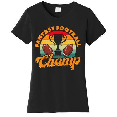 Football Fantasy Football Champ Fantasy Football Player Women's T-Shirt