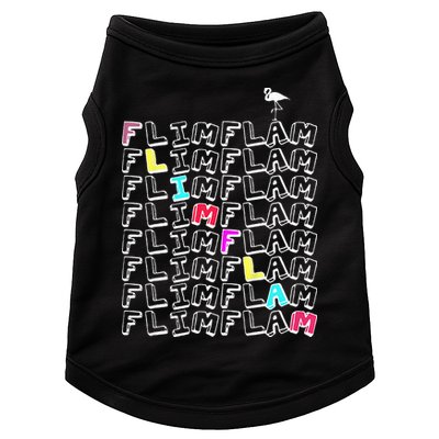 Flim Flam  Funny Flamingo  Gift  Doggie Tank