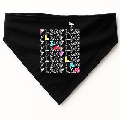 Flim Flam  Funny Flamingo  Gift  USA-Made Doggie Bandana
