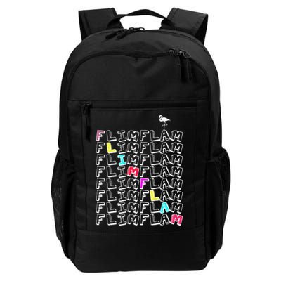 Flim Flam  Funny Flamingo  Gift  Backpack