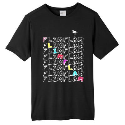 Flim Flam  Funny Flamingo  Gift  Tall Fusion ChromaSoft Performance T-Shirt