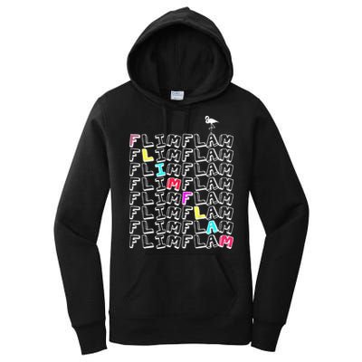 Flim Flam  Funny Flamingo  Gift  Women's Pullover Hoodie