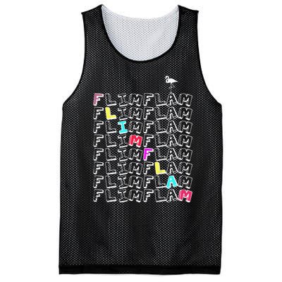 Flim Flam  Funny Flamingo  Gift  Mesh Reversible Basketball Jersey Tank