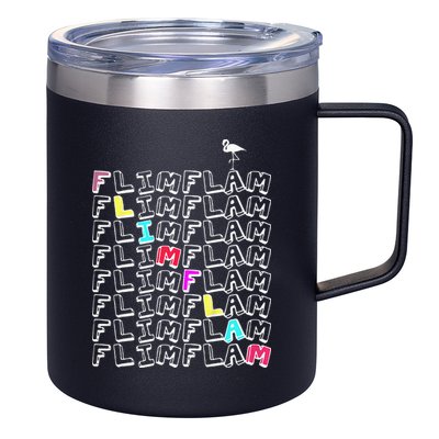 Flim Flam  Funny Flamingo  Gift  12oz Stainless Steel Coffee Mug