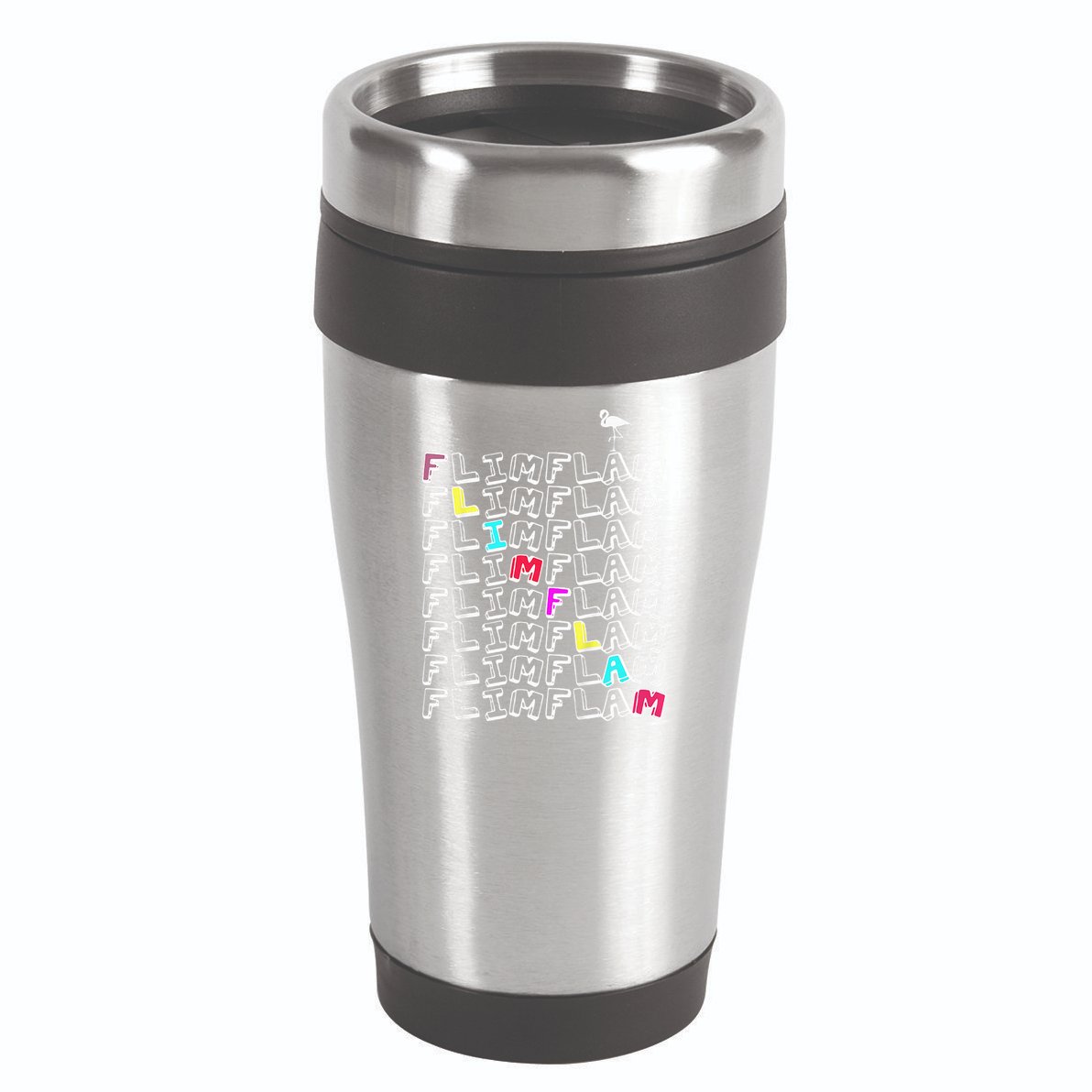 Flim Flam  Funny Flamingo  Gift  16oz Travel Tumbler