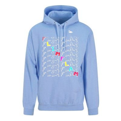 Flim Flam  Funny Flamingo  Gift  Unisex Surf Hoodie