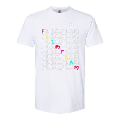 Flim Flam  Funny Flamingo  Gift  Softstyle CVC T-Shirt