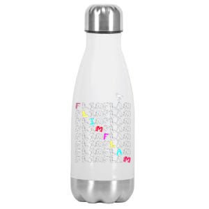 Flim Flam  Funny Flamingo  Gift  Stainless Steel Insulated Water Bottle