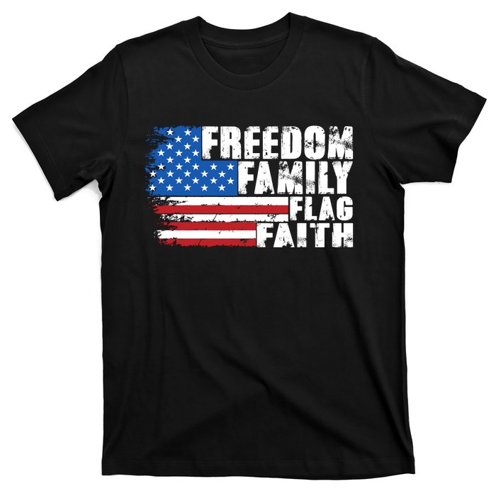 Freedom Family Flag Faith T-Shirt