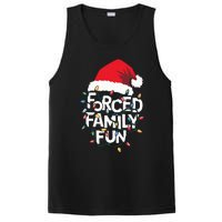 Forced Family Fun Sarcastic Christmas Funny Xmas Pajamas PosiCharge Competitor Tank