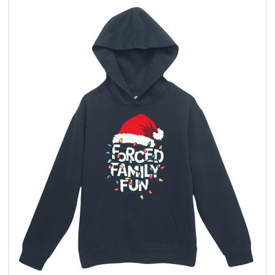 Forced Family Fun Sarcastic Christmas Funny Xmas Pajamas Urban Pullover Hoodie