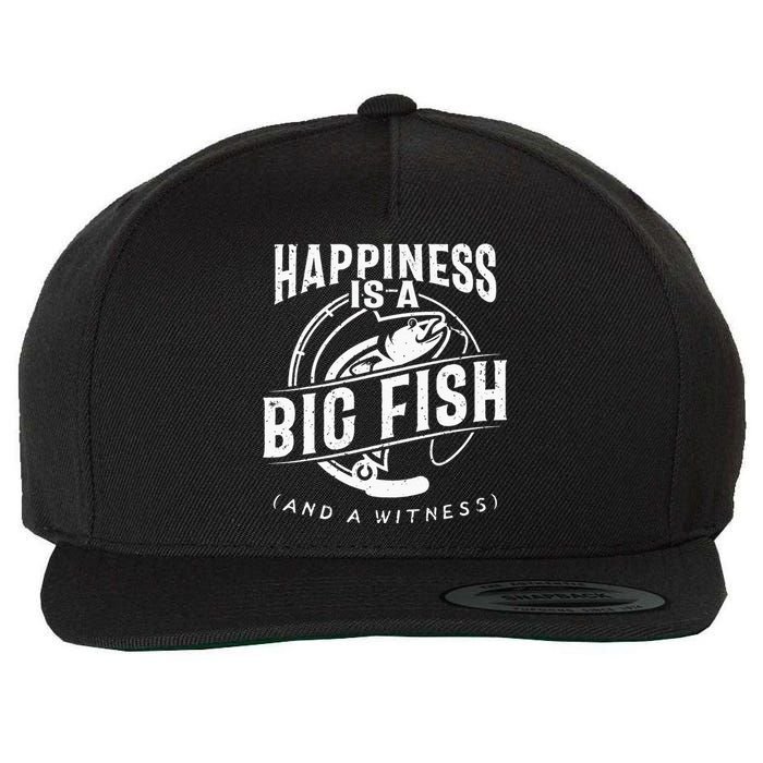 Fishing Funny Fishing Fishing Lover Wool Snapback Cap