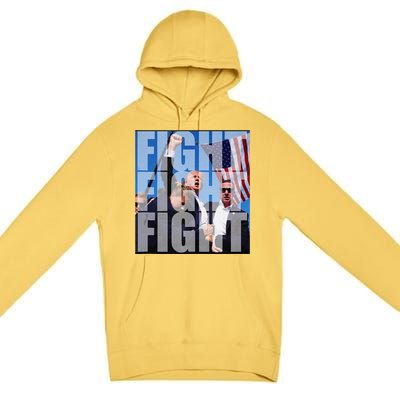 Fight Fight Fight For Donald Trump 2024 Usa Election Voting Premium Pullover Hoodie