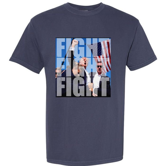 Fight Fight Fight For Donald Trump 2024 Usa Election Voting Garment-Dyed Heavyweight T-Shirt