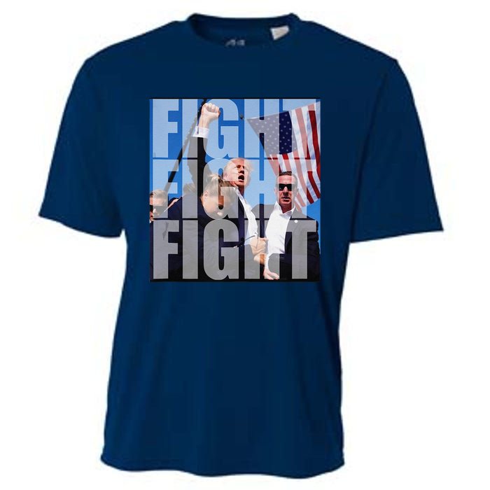 Fight Fight Fight For Donald Trump 2024 Usa Election Voting Cooling Performance Crew T-Shirt